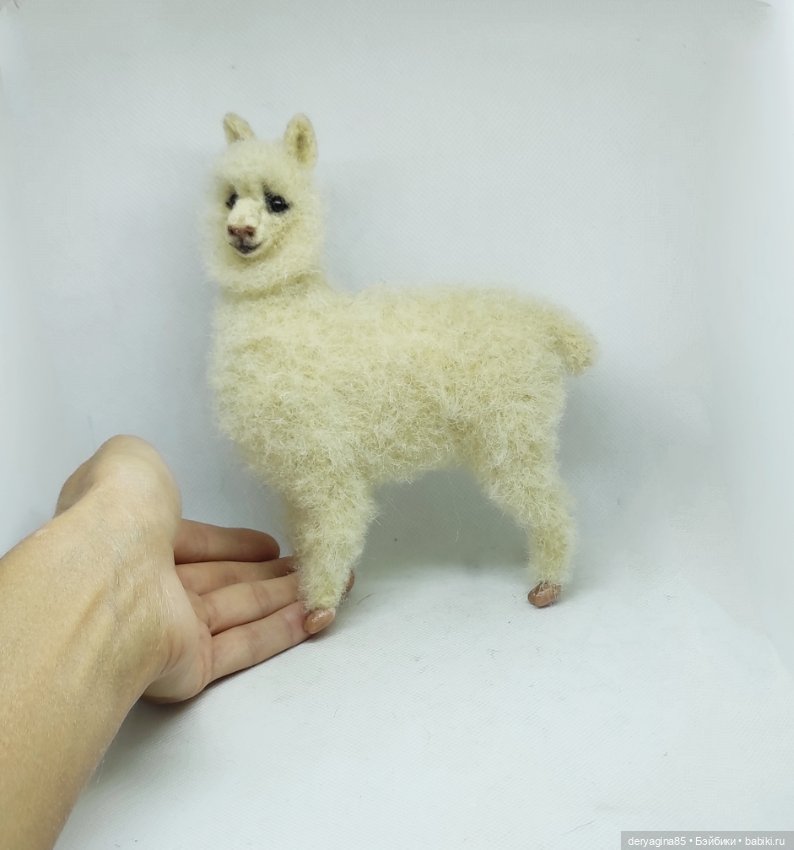 Моя первая альпака — Валяные игрушки из шерсти: сухое валяние