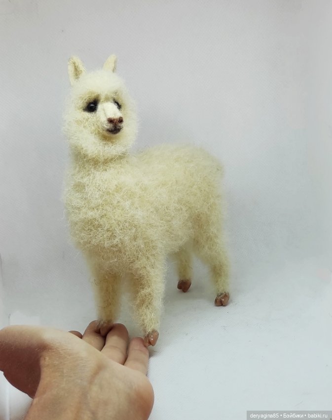 Моя первая альпака — Валяные игрушки из шерсти: сухое валяние (фото 9)