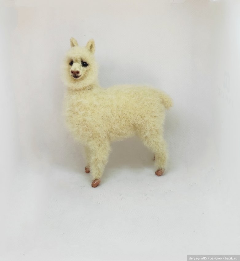 Моя первая альпака — Валяные игрушки из шерсти: сухое валяние (фото 6)