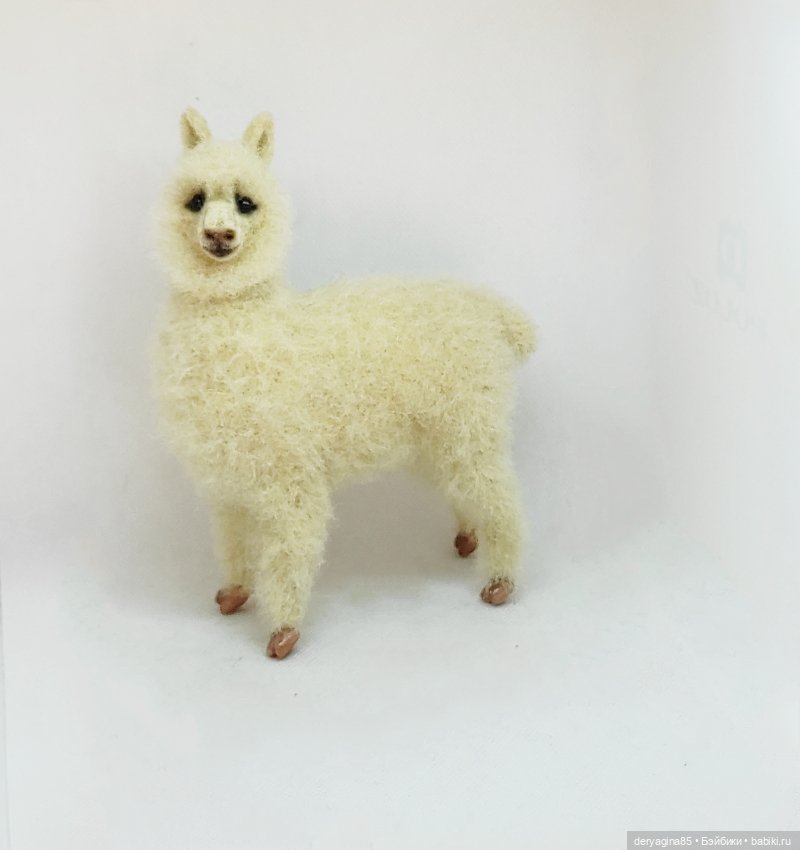 Моя первая альпака — Валяные игрушки из шерсти: сухое валяние (фото 7)