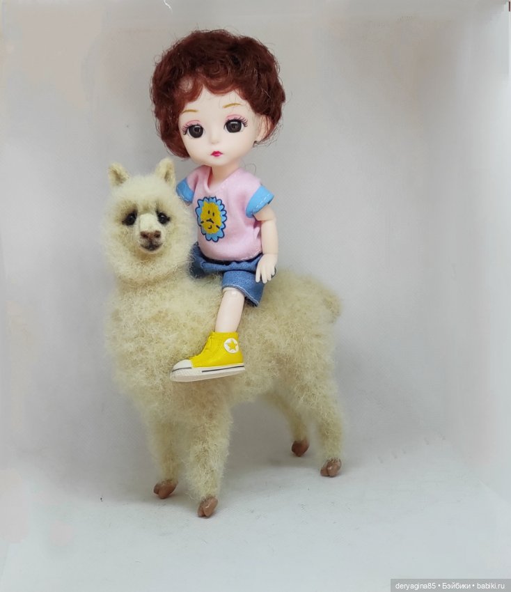 Моя первая альпака — Валяные игрушки из шерсти: сухое валяние