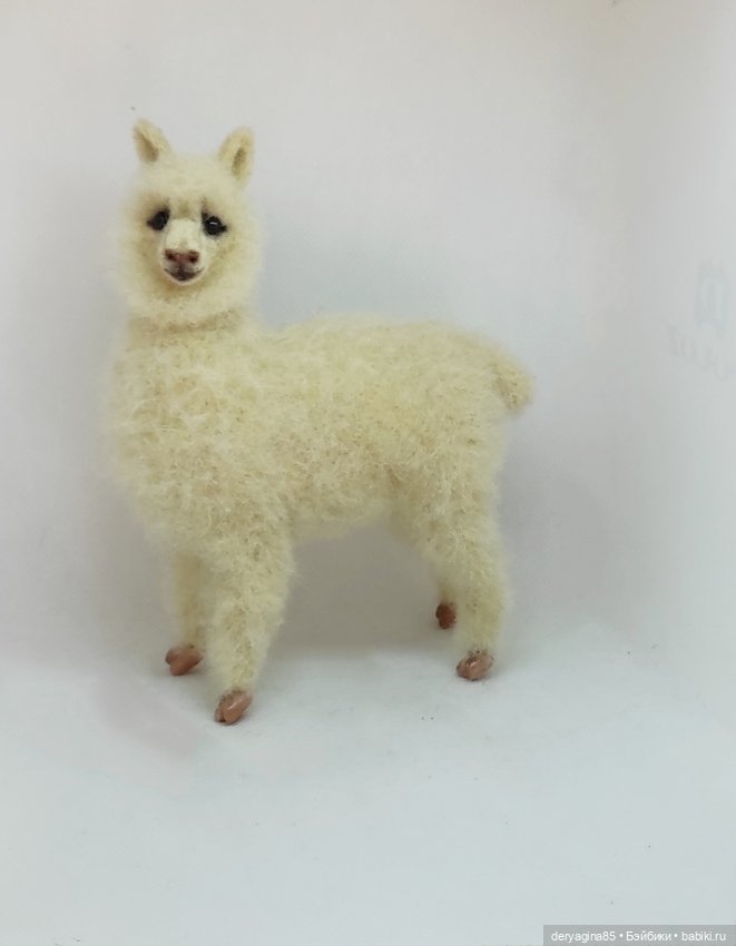 Моя первая альпака — Валяные игрушки из шерсти: сухое валяние (фото 4)