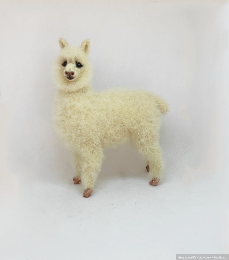 Моя первая альпака — Валяные игрушки из шерсти: сухое валяние