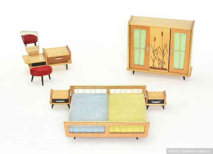 Кукольные домики 1950-60-х годов. Спальня (фото 2)
