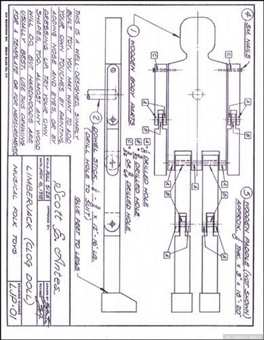 Джиг-долл (Limberjack или Jig doll), танцующая фигурка (фото 5)