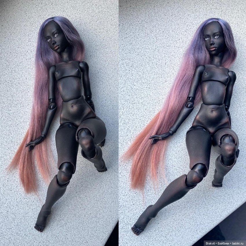 По запросам показываю совсем чёрных кукол (фото 4)