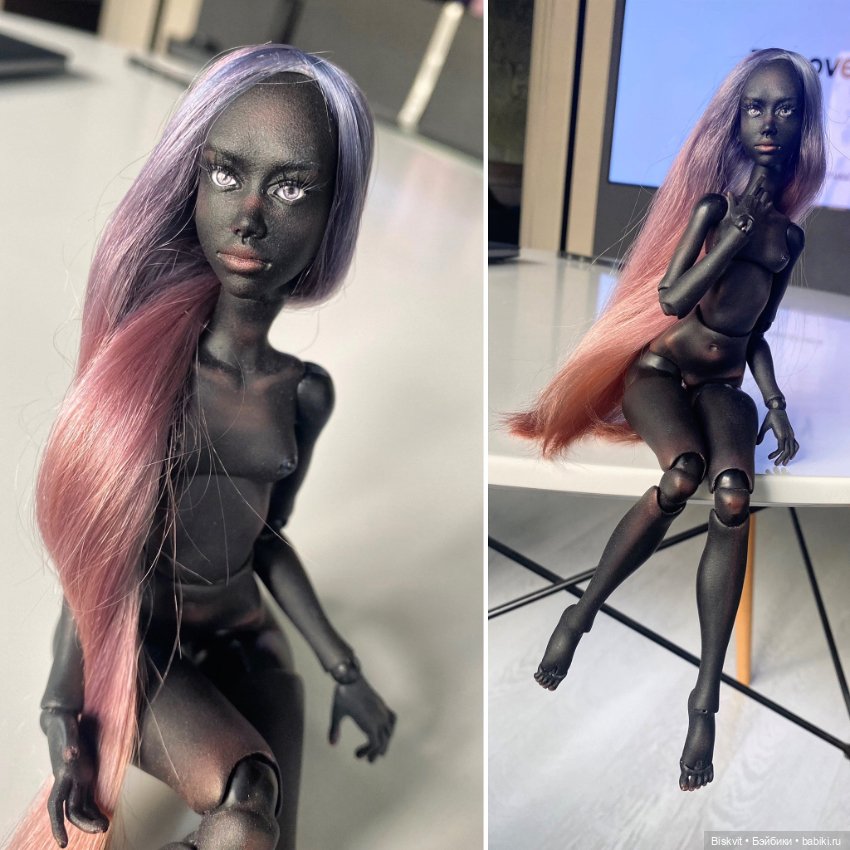 По запросам показываю совсем чёрных кукол (фото 2)