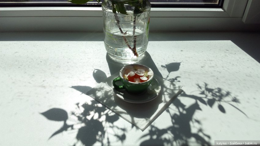 Чай с отцветшим яблоневым цветом