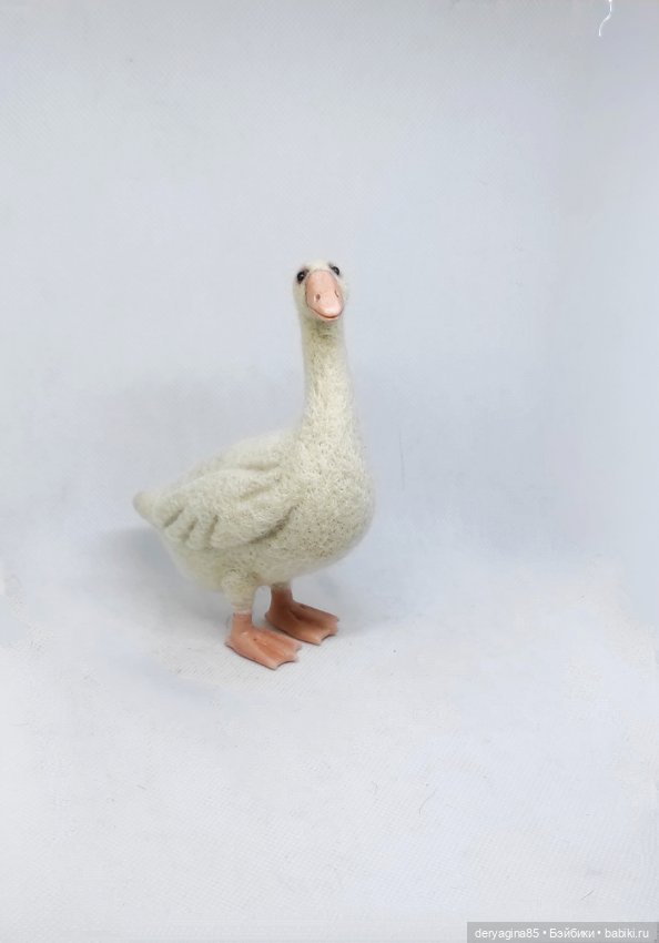 Мой первый гусь — Валяные игрушки из шерсти: сухое валяние (фото 2)