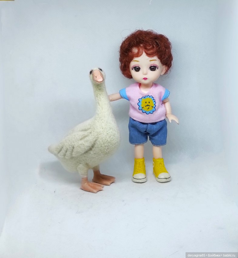 Мой первый гусь — Валяные игрушки из шерсти: сухое валяние (фото 4)