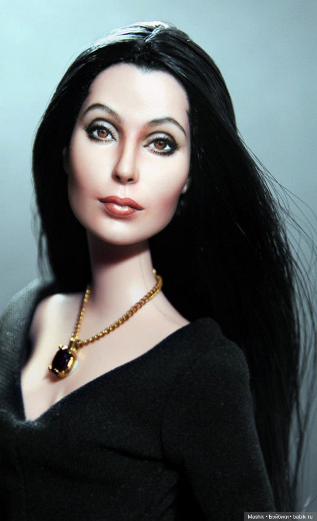 Портретный OOAK куклы Mattel Cher doll, автор Noel Cruz (фото 4)