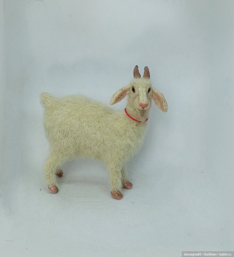 Козлик — Валяные игрушки из шерсти: сухое валяние