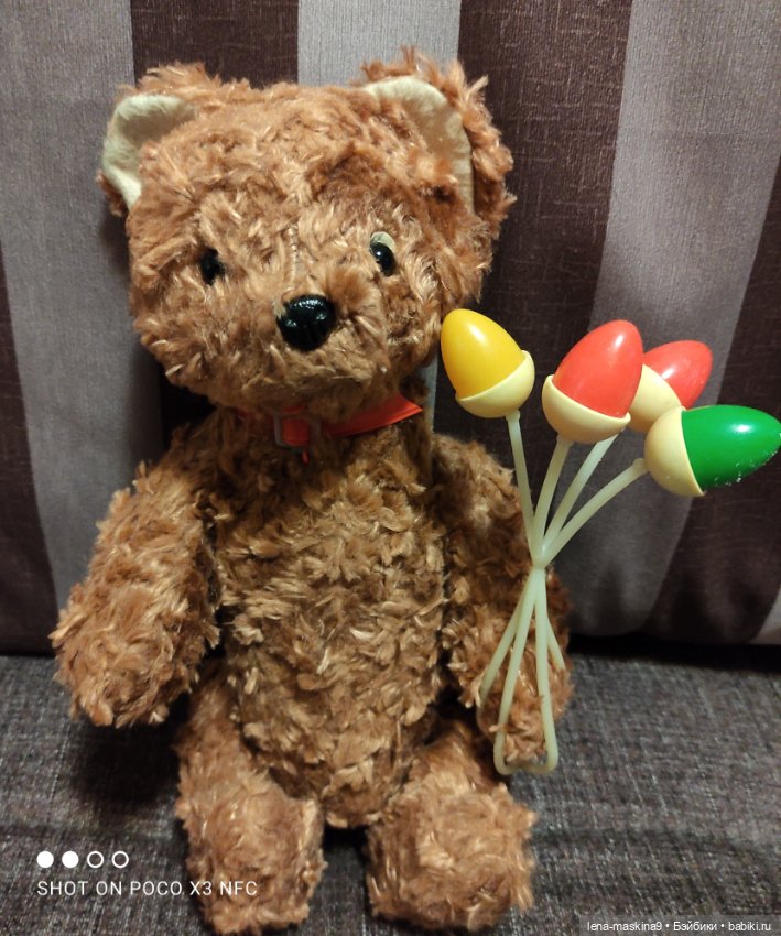 Мишка гармонист — Игрушки СССР и советского детства: резиновые (фото 8)