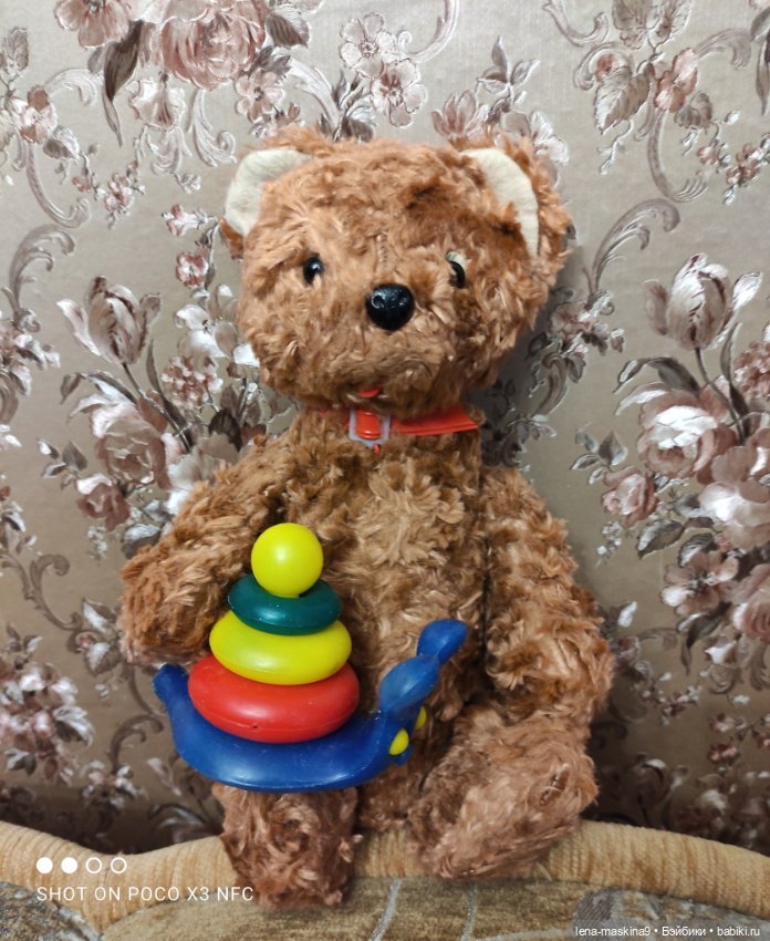 Мишка гармонист — Игрушки СССР и советского детства: резиновые (фото 5)