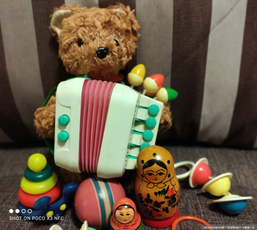 Мишка гармонист — Игрушки СССР и советского детства: резиновые