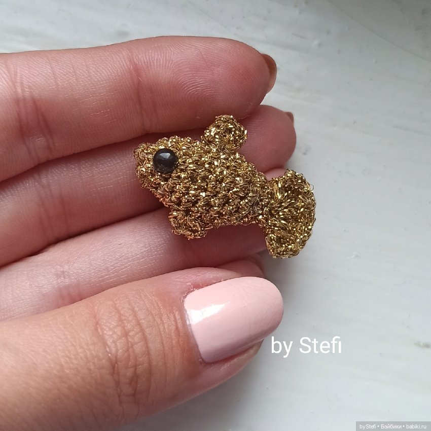 Что связать в дождливый день? Рыбку золотую (фото 3)