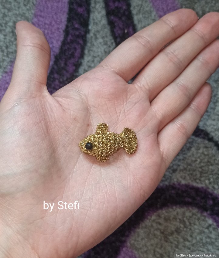 Что связать в дождливый день? Рыбку золотую (фото 4)