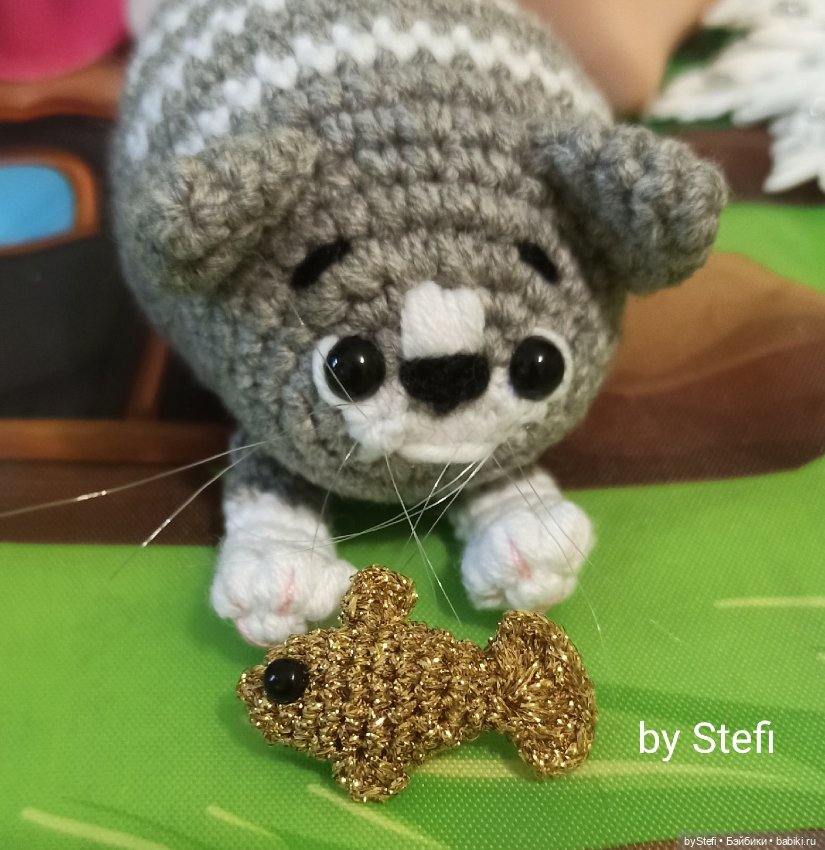 Что связать в дождливый день? Рыбку золотую (фото 5)