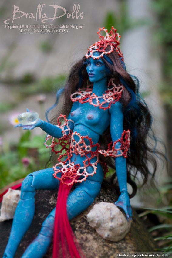 Ундина — Авторские шарнирные куклы своими руками: лепка (фото 9)