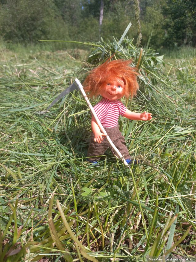 Деревенские мотивы. На покосе