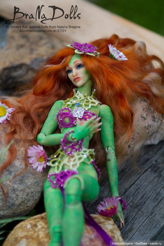 Ариэль — Авторские шарнирные куклы своими руками: лепка (фото 9)