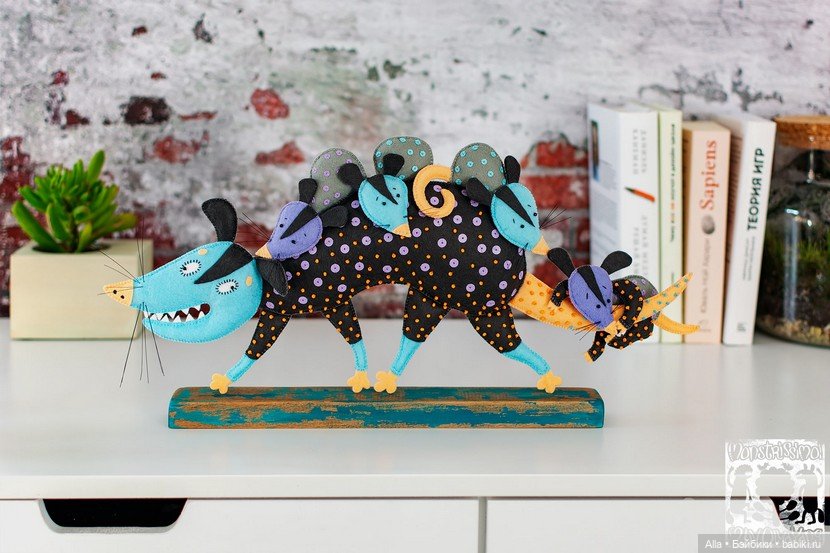 Авторские игрушки из фетра Ольги Янгировой (фото 4)