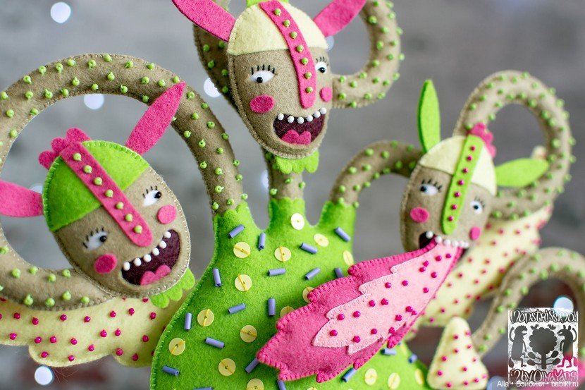 Авторские игрушки из фетра Ольги Янгировой (фото 5)