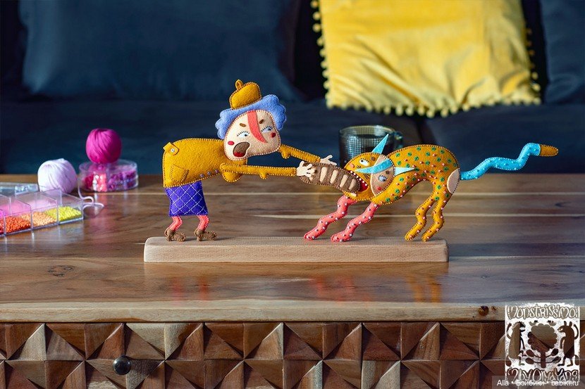 Авторские игрушки из фетра Ольги Янгировой