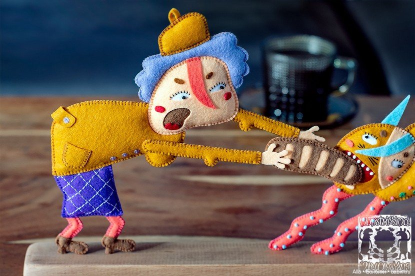 Авторские игрушки из фетра Ольги Янгировой