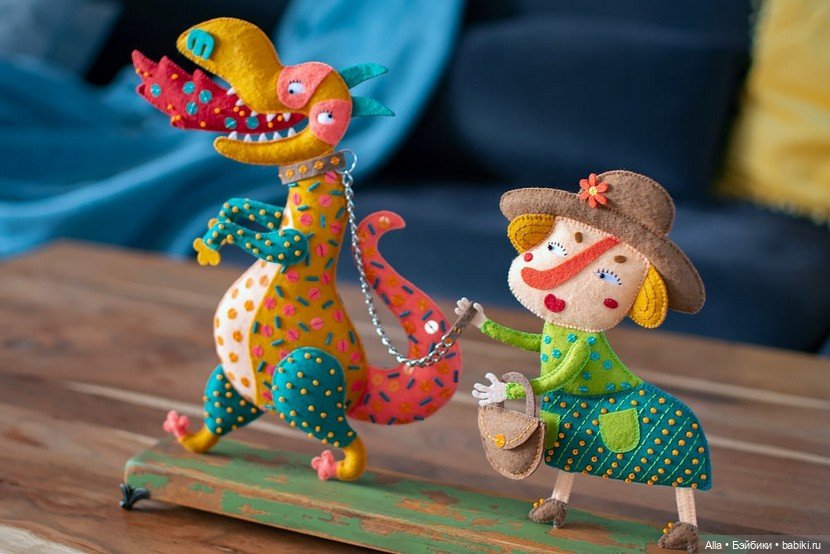 Авторские игрушки из фетра Ольги Янгировой