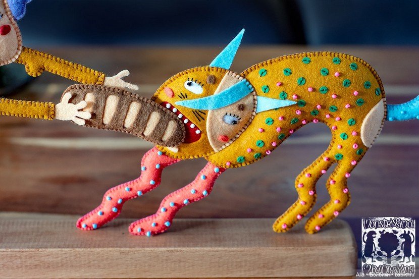 Авторские игрушки из фетра Ольги Янгировой