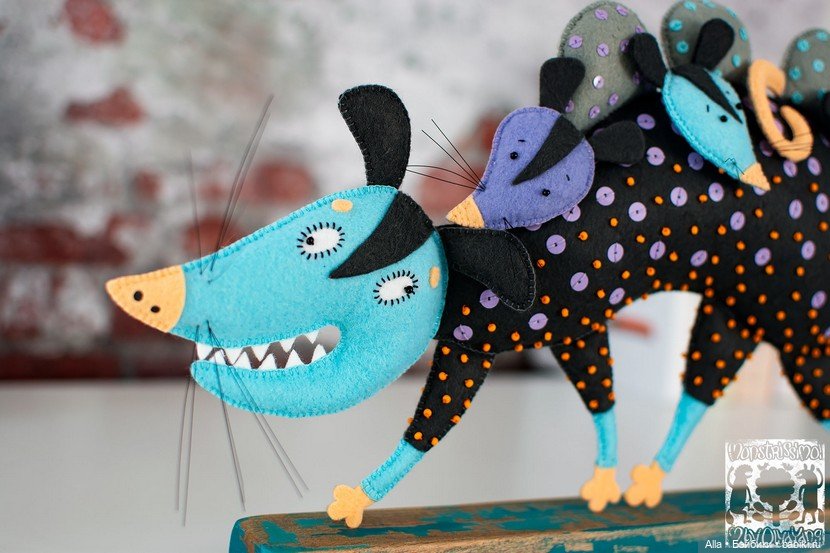 Авторские игрушки из фетра Ольги Янгировой (фото 3)