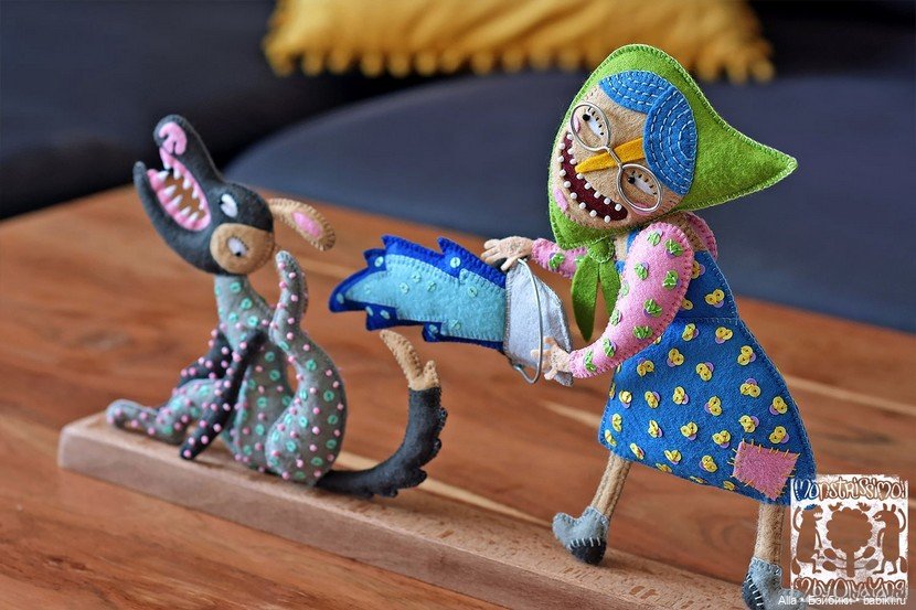 Авторские игрушки из фетра Ольги Янгировой