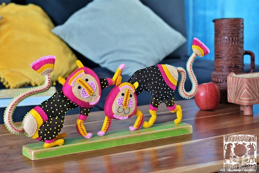 Авторские игрушки из фетра Ольги Янгировой