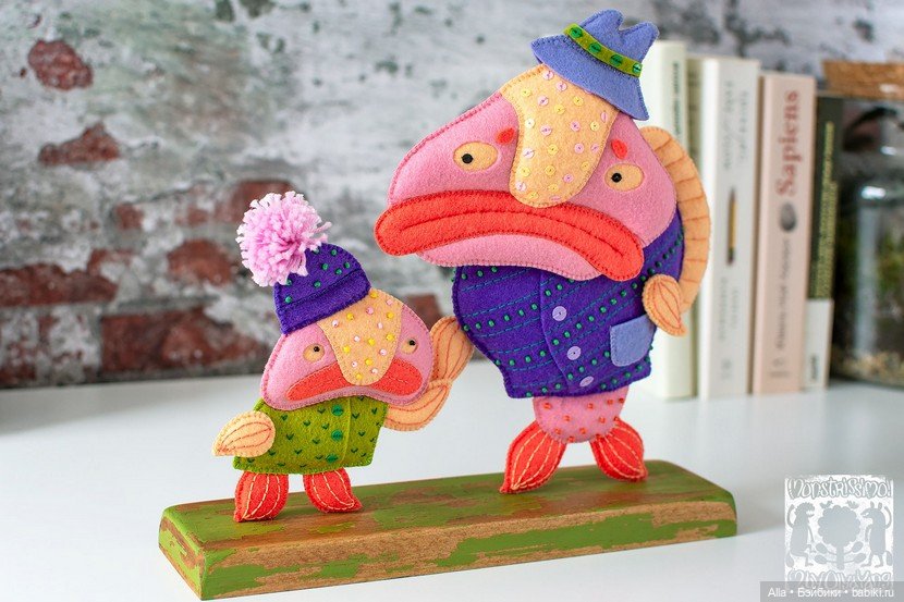Авторские игрушки из фетра Ольги Янгировой