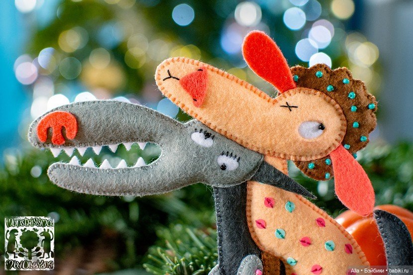 Авторские игрушки из фетра Ольги Янгировой