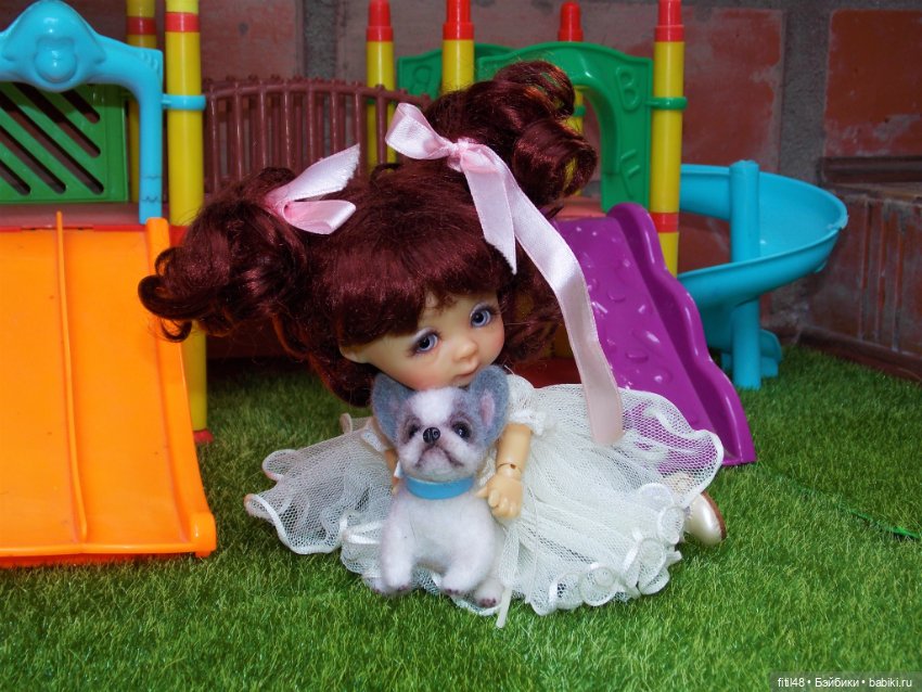 Маленький ушастый щенок — Куклы Nikki Britt (Никки Бритт): авторские BJD (БЖД)