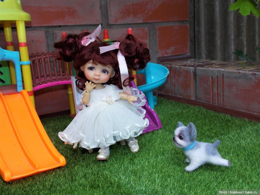 Маленький ушастый щенок — Куклы Nikki Britt (Никки Бритт): авторские BJD (БЖД) (фото 5)