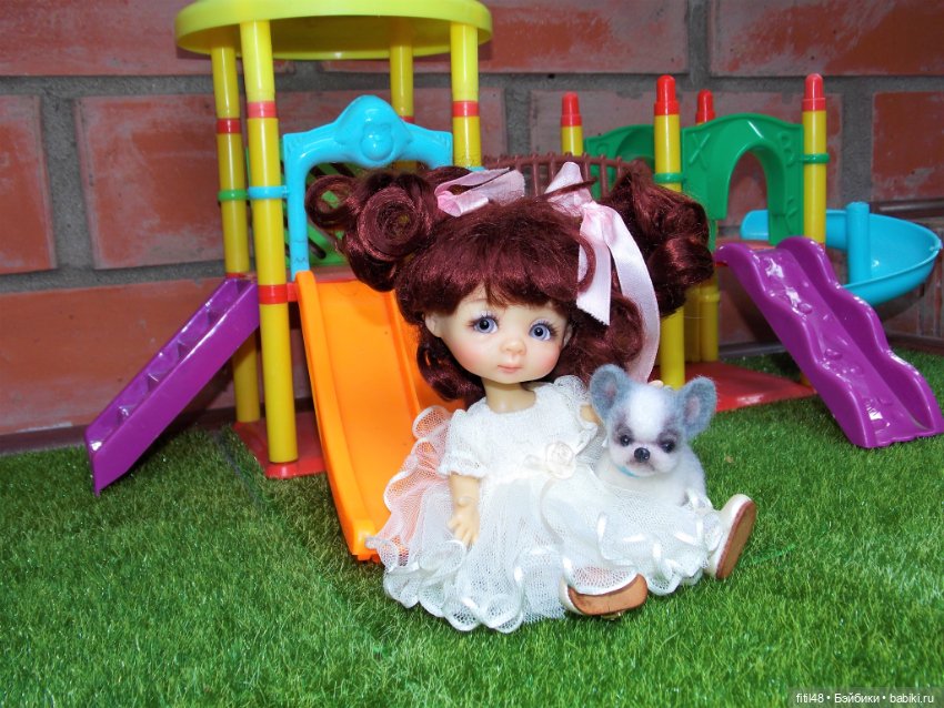 Маленький ушастый щенок — Куклы Nikki Britt (Никки Бритт): авторские BJD (БЖД) (фото 9)