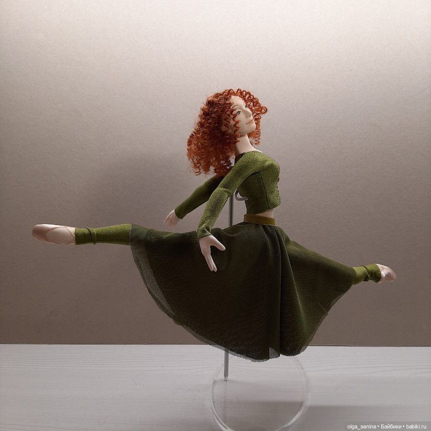 Авторская шарнирная кукла "В балетном классе". Еще одна вариация (фото 3)
