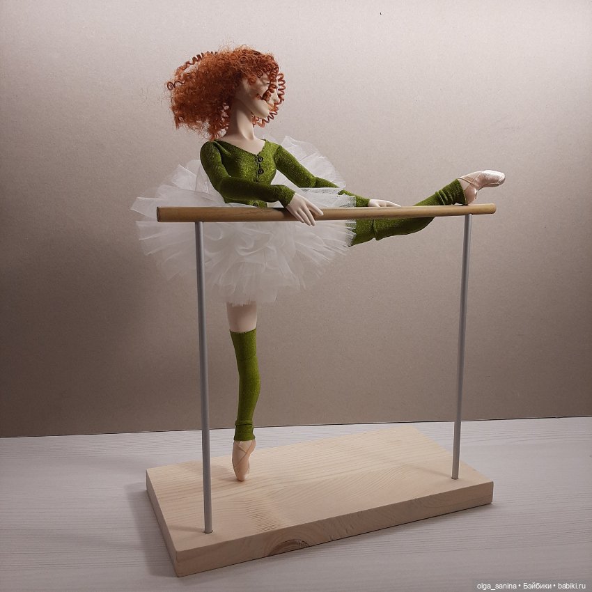 Авторская шарнирная кукла "В балетном классе". Еще одна вариация (фото 6)