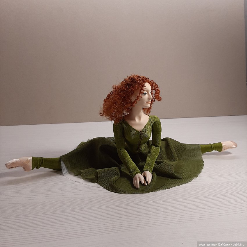 Авторская шарнирная кукла "В балетном классе". Еще одна вариация (фото 7)