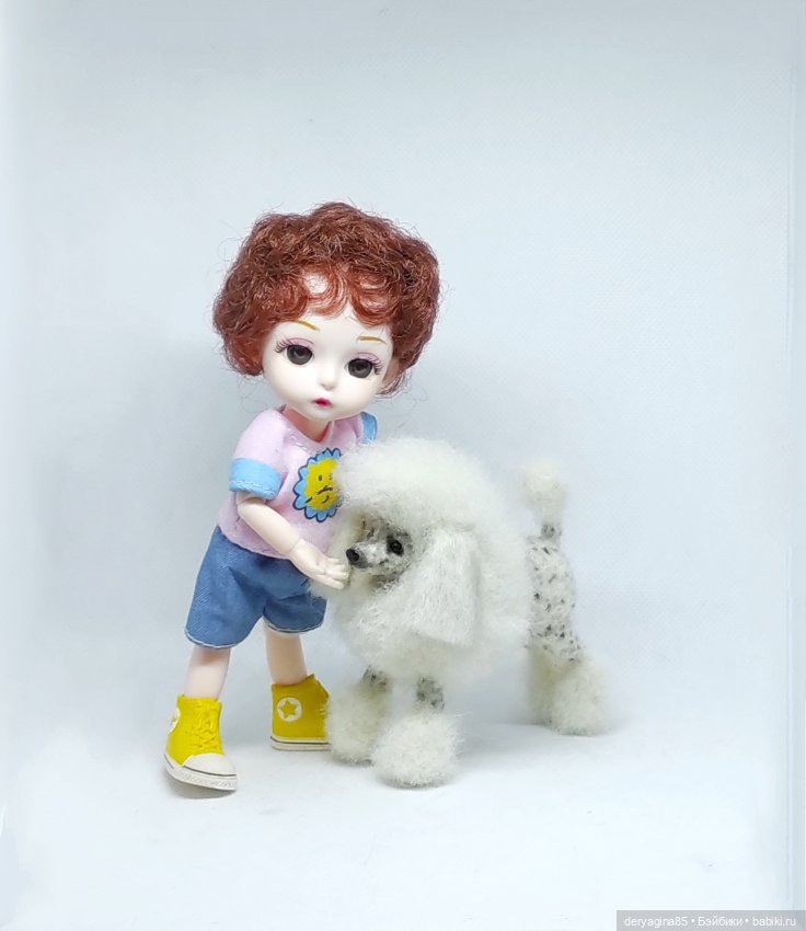 Пудель — Валяные игрушки из шерсти: сухое валяние (фото 6)