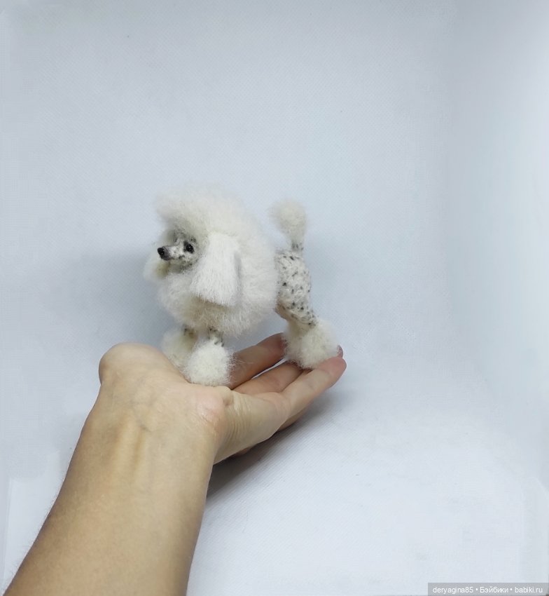 Пудель — Валяные игрушки из шерсти: сухое валяние (фото 2)