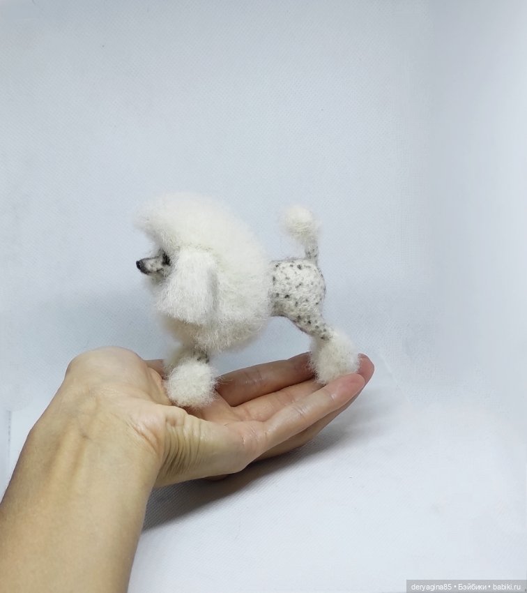 Пудель — Валяные игрушки из шерсти: сухое валяние (фото 4)