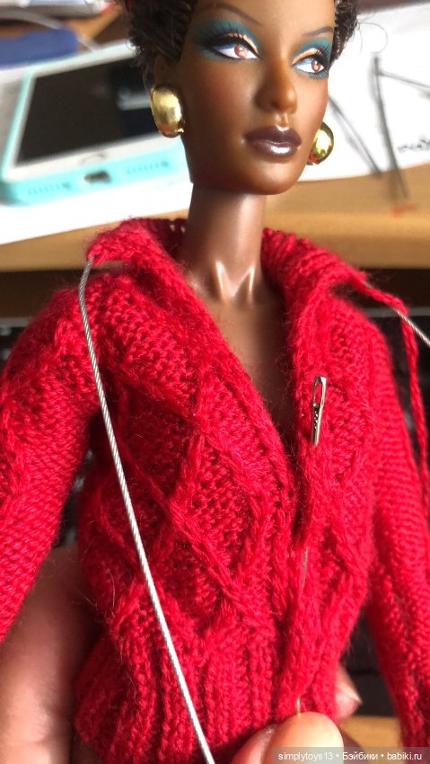 Красотка Нишель и фото создания кофточки (фото 5)