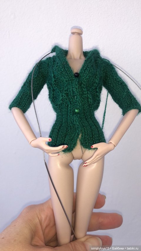 Красотка Нишель и фото создания кофточки