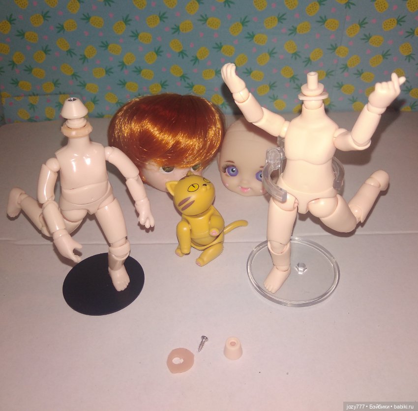 Как я соединяла голову бабольки с телами обитцу 11см и YMY (фото 2)