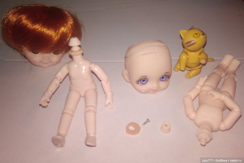 Как я соединяла голову бабольки с телами обитцу 11см и YMY