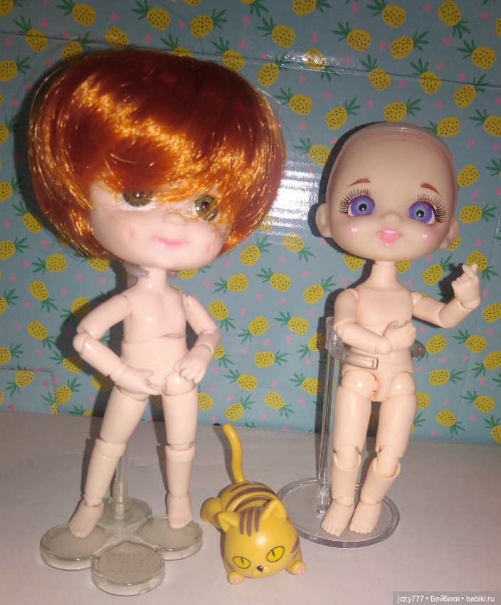 Как я соединяла голову бабольки с телами обитцу 11см и YMY